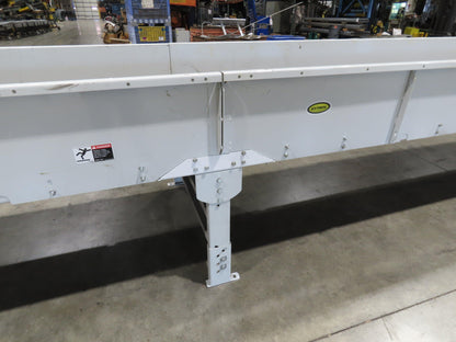 Hytrol 43"x 99' 5" Slider Bed Conveyor Parcel Belt 2Hp 460V Center Drive 118 FPM