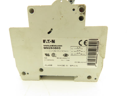 Cutler Hammer WMZS3D03 3-Pole 3A Circuit Breaker Lot of 4