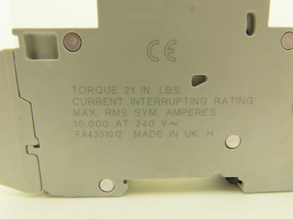Cutler Hammer WMTC1001 1-Pole 1A Circuit Breaker Lot of 3