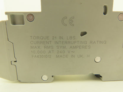 Cutler Hammer WMTC1001 1-Pole 1A Circuit Breaker Lot of 3
