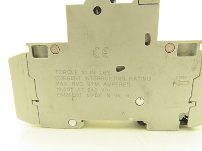 Cutler Hammer WMTC1006 1-Pole 6A Circuit Breaker Lot of 6