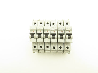 Cutler Hammer WMTC1006 1-Pole 6A Circuit Breaker Lot of 6