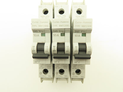 Cutler Hammer WMTC1010 1-Pole 10A Circuit Breaker Lot of 3