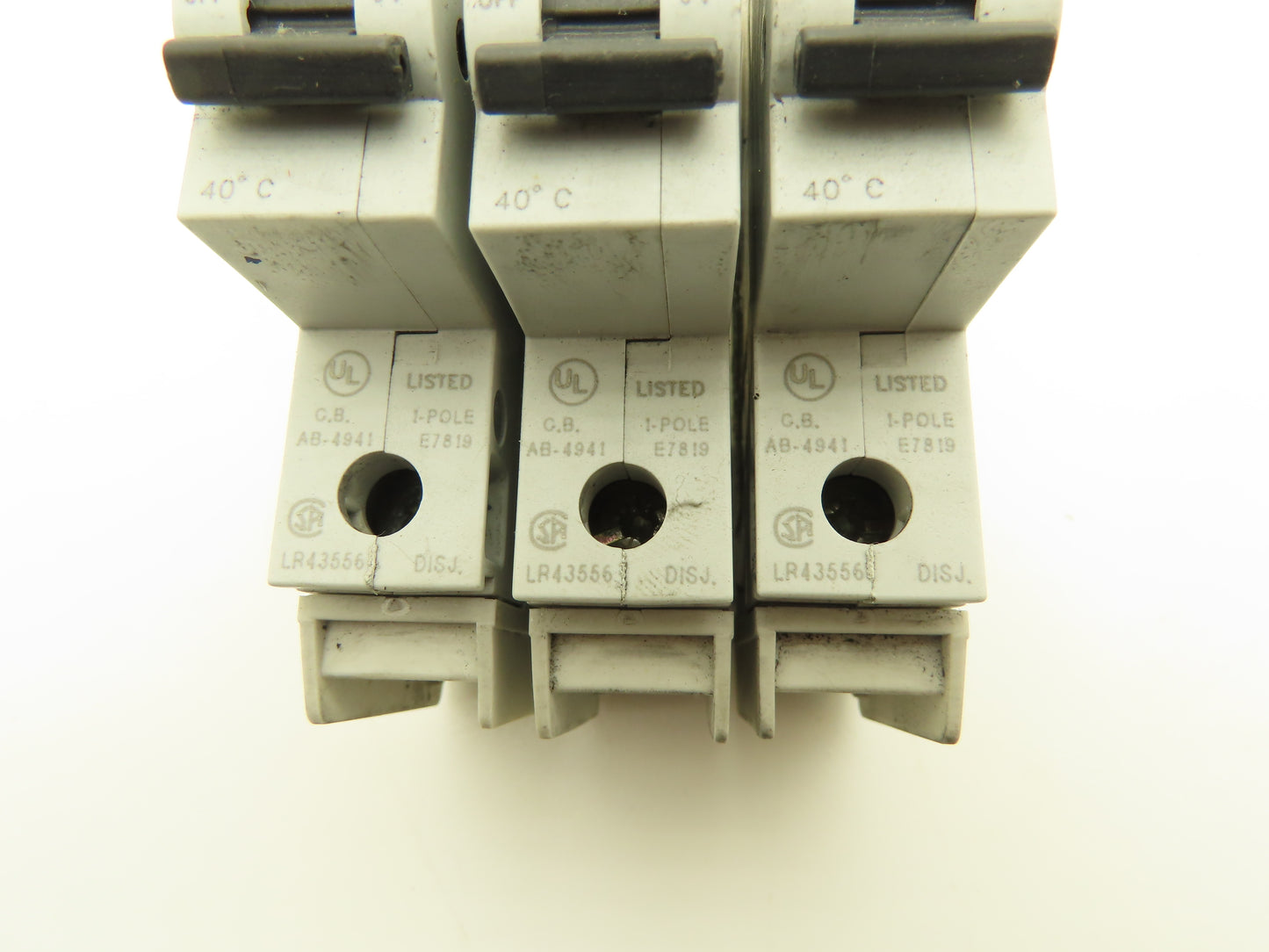 Cutler Hammer WMTC1013 1-Pole 13A Circuit Breaker Lot of 3