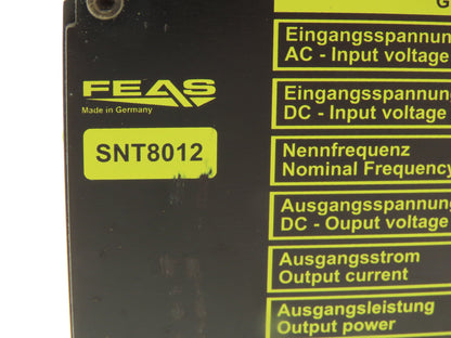 FEAS SNT8012 Switch Mode DC Power Supply 5A 60W 12VDC Output