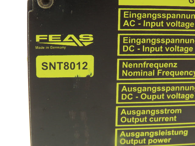 FEAS SNT8012 Switch Mode DC Power Supply 5A 60W 12VDC Output