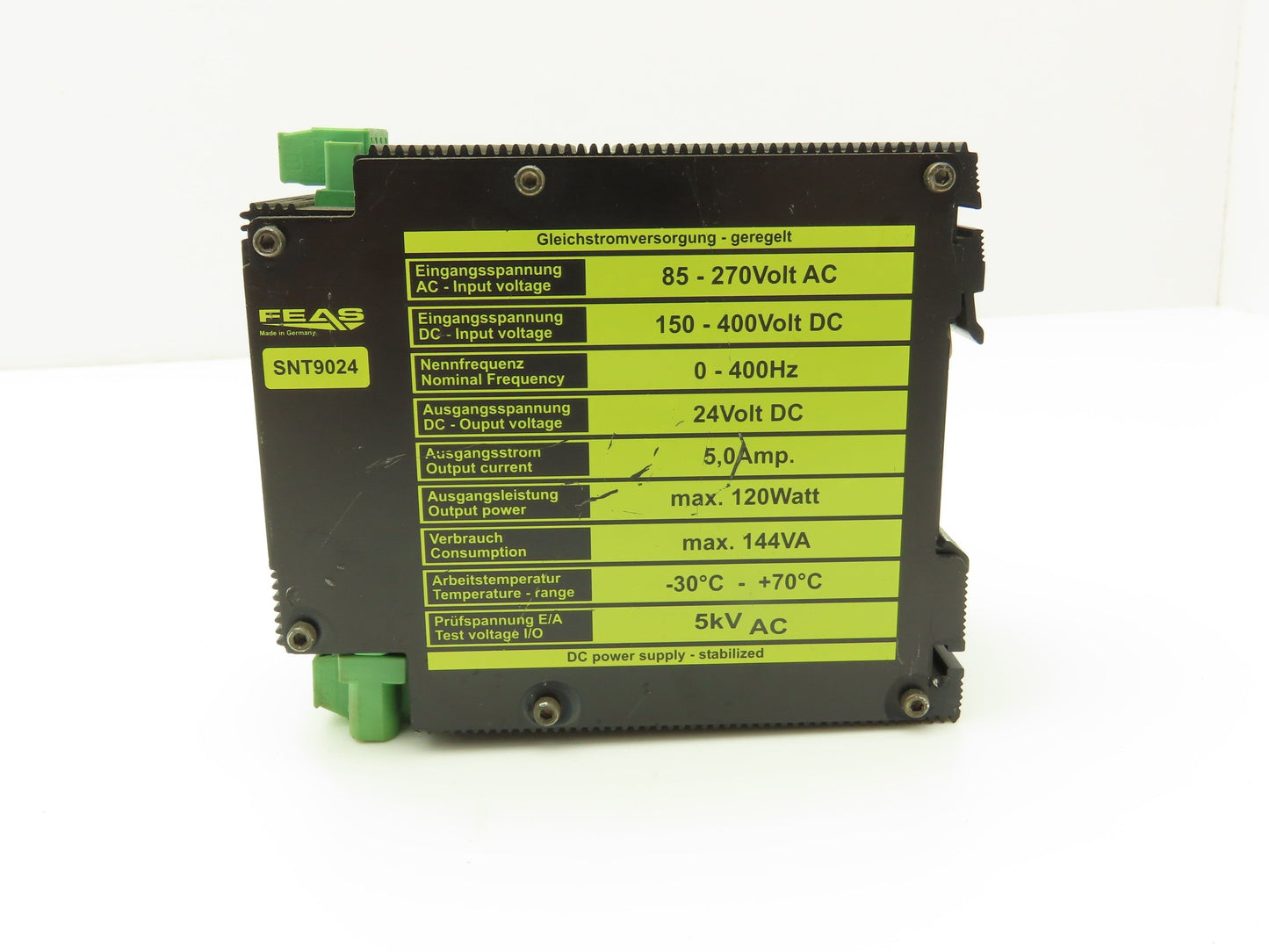 FEAS SNT9024 Switch Mode DC Power Supply 5A 120W 24VDC Output