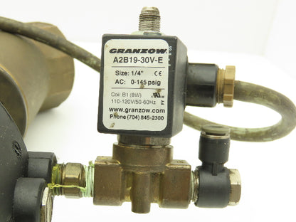 Granzow PABR-50/90FSO Bronze Solenoid Valve 2-Way 2"NPT 120V Normally Closed