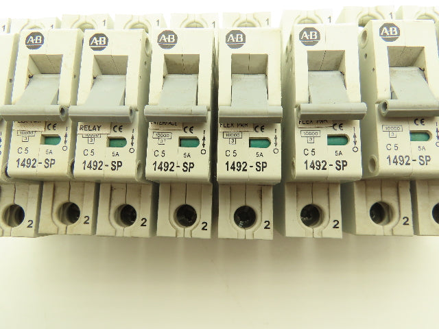 Allen Bradley 1492-SP1C050 Circuit Breaker 5A Lot of 10