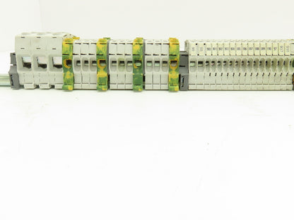 ABB Entrelec Mixed Size Terminal DIN Rail 2-Pole Lot of 117