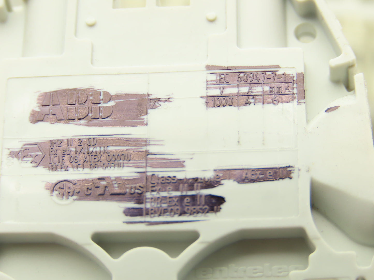 ABB Entrelec Mixed Size Terminal DIN Rail 2-Pole Lot of 117