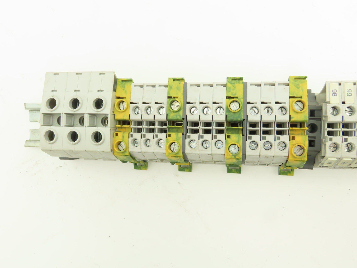 ABB Entrelec Mixed Size Terminal DIN Rail 2-Pole Lot of 117