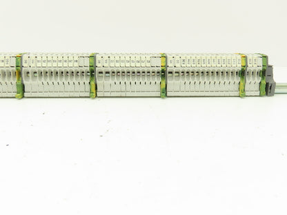 ABB Entrelec Mixed Size Terminal DIN Rail 2-Pole Lot of 117