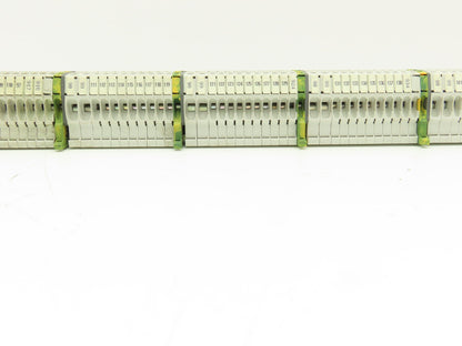 ABB Entrelec Mixed Size Terminal DIN Rail 2-Pole Lot of 117