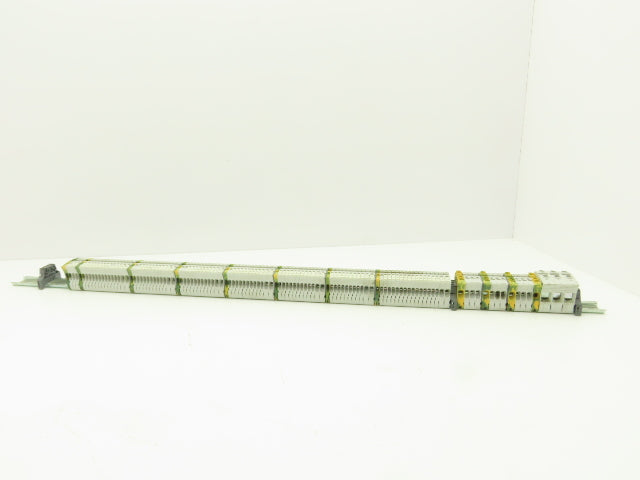 ABB Entrelec Mixed Size Terminal DIN Rail 2-Pole Lot of 117