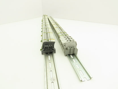 ABB Entrelec Mixed Size Terminal DIN Rails 2-Pole Lot of 165