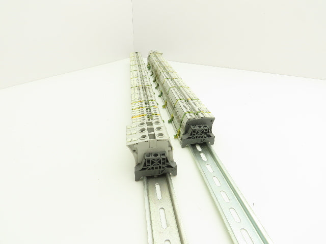 ABB Entrelec Mixed Size Terminal DIN Rails 2-Pole Lot of 165