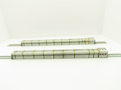 ABB Entrelec Mixed Size Terminal DIN Rails 2-Pole Lot of 165