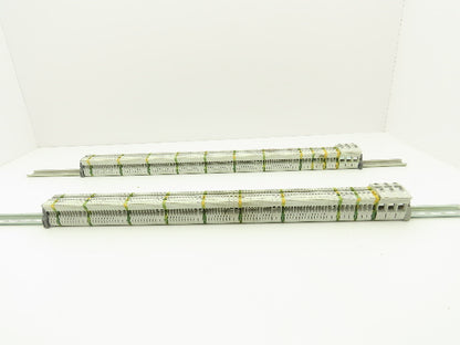 ABB Entrelec Mixed Size Terminal DIN Rails 2-Pole Lot of 165