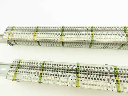 ABB Entrelec Mixed Size Terminal DIN Rails 2-Pole Lot of 165