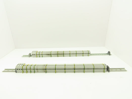 ABB Entrelec Mixed Size Terminal DIN Rails 2-Pole Lot of 165