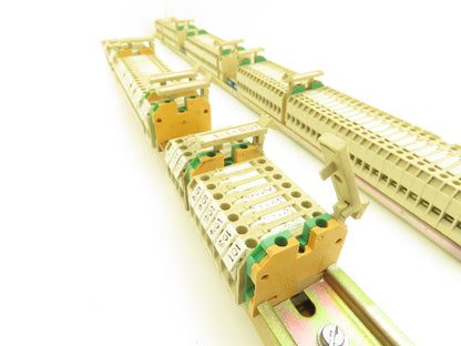 Klippon SAK R 10A Fuse Holders DIN Rails Lot of 236