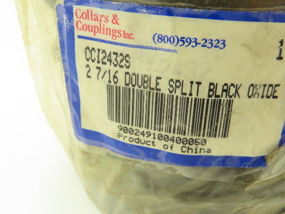 Collars & Couplings CCI2432S Split Shaft Collar 2-7/16" Black Oxide Lot of 5
