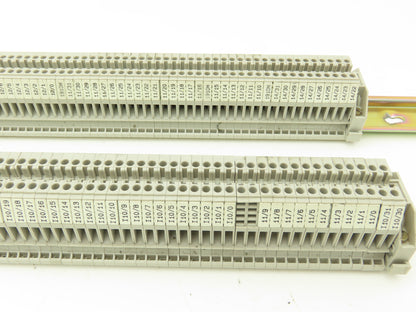Allen Bradley 1492-W3 1492-WG4 Terminal DIN Rail 22-12AWG 2-Pole Lot of 296