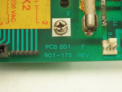 Anilam 901-175 PCB 801 Rev F Stop Relay Circuit Board