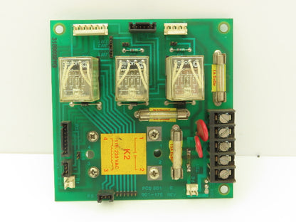 Anilam 901-175 PCB 801 Rev F Stop Relay Circuit Board