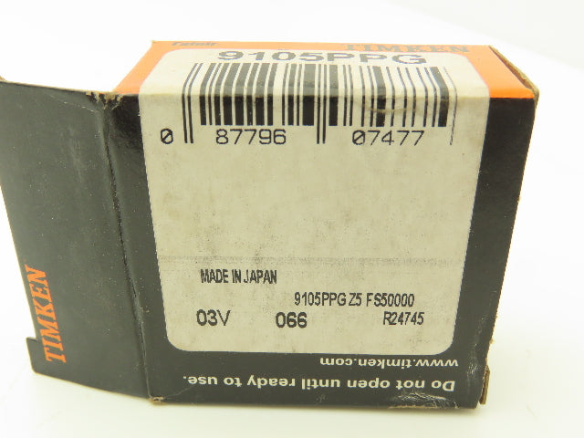 Timken 9105PPG Deep Groove Ball Bearing 25mm ID 47mm OD 12mm W Lot of 9