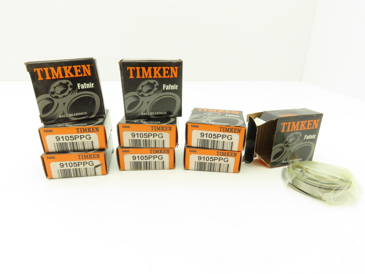 Timken 9105PPG Deep Groove Ball Bearing 25mm ID 47mm OD 12mm W Lot of 9