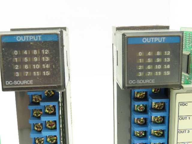 Allen Bradley 1746-OB16 SLC 500 Output Module Series D Missing Door Lot of 6