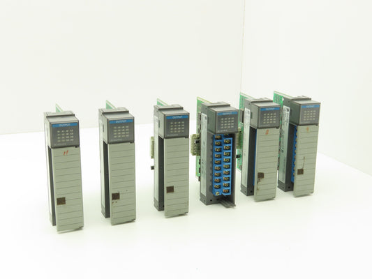 Allen Bradley 1746-OB16 SLC 500 Output Module Series D Missing Door Lot of 6