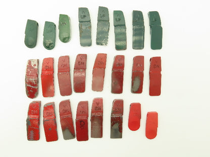 18609 18607 Red Green Up Down DN Levers Lot of 24
