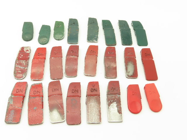18609 18607 Red Green Up Down DN Levers Lot of 24
