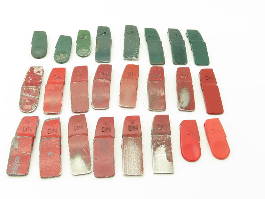 18609 18607 Red Green Up Down DN Levers Lot of 24