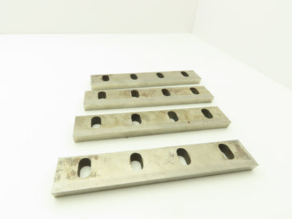 Zenith Cutter Chompers 10" Granulator Blade Knife Steel 4-Hole  Lot of 4