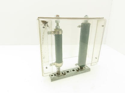 SIR Resistor Set 820O 90W | 150R 150W | DIN Rail | Acrylic Hazard Cage