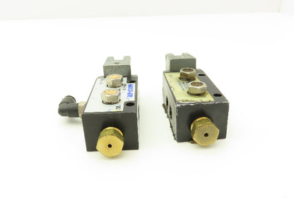Fabco Air 18HL-4 Manual Pneumatic Control Valve 5/2 Type 1/8" NPT Spool Lot of 2