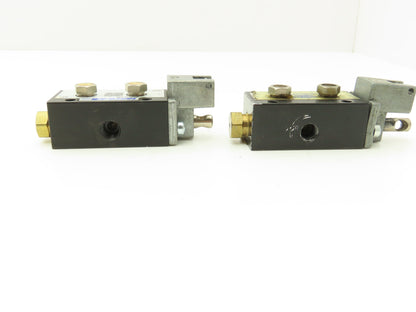 Fabco Air 18HL-4 Manual Pneumatic Control Valve 5/2 Type 1/8" NPT Spool Lot of 2