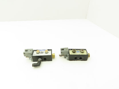 Fabco Air 18HL-4 Manual Pneumatic Control Valve 5/2 Type 1/8" NPT Spool Lot of 2