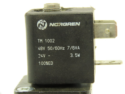 Norgren TM 1002 Solenoid 48VAC 60Hz 24VDC 3.5W