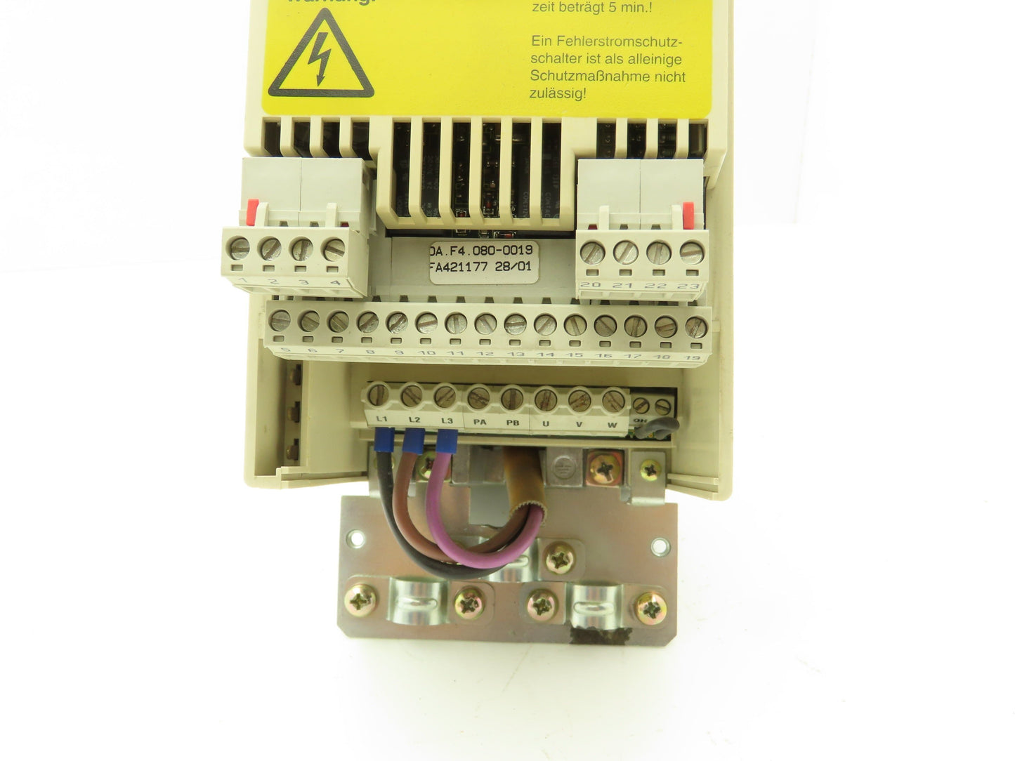 KEB 12.F4.C1D-3420/1.4 Combivert AC Drive 3PH 6.6KVA 480V 7.6A 4kW