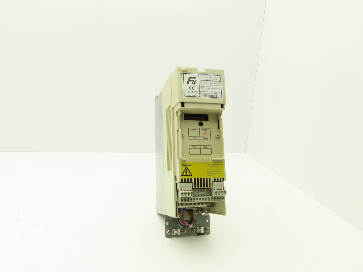 KEB 12.F4.C1D-3420/1.4 Combivert AC Drive 3PH 6.6KVA 480V 7.6A 4kW