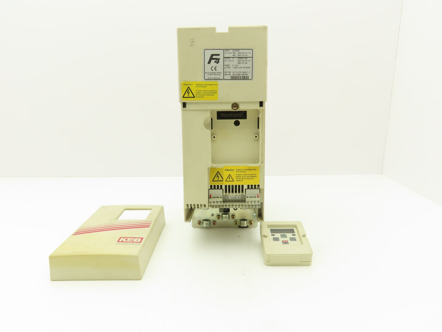 KEB 14.F4.C1E-3440 V1.4 Combivert VFD AC Drive 3Ph 480V In 7.5kW 480V 16.5A 1600Hz Out