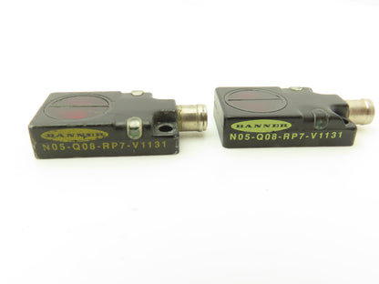Banner N05-Q08-RP7-V1131 Proximity Sensor 2.5-61mm Range Lot of 2