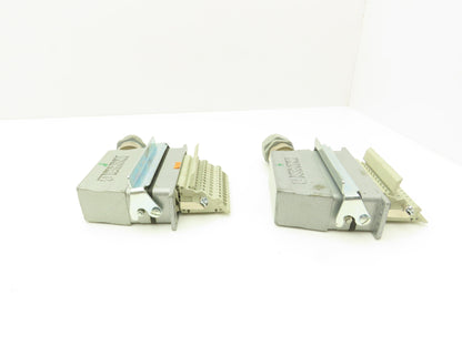Phoenix Contact 24-Pin 16A Male Female Connector HC-KA Terminals Lot of 4