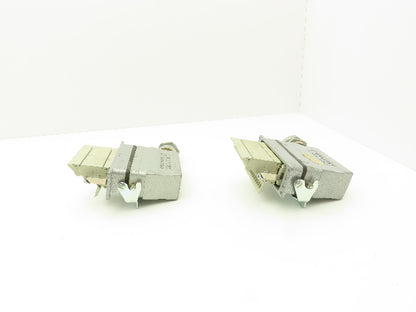 Phoenix Contact 24-Pin 16A Male Female Connector HC-KA Terminals Lot of 4