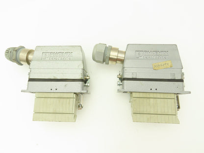 Phoenix Contact 24-Pin 16A Male Female Connector HC-KA Terminals Lot of 4